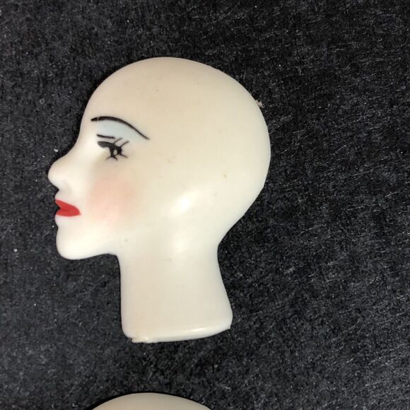 Woman's Profile Heads Craft Pieces Avant Garde Arts Crafts Jewelry Making - Picture 11 of 11